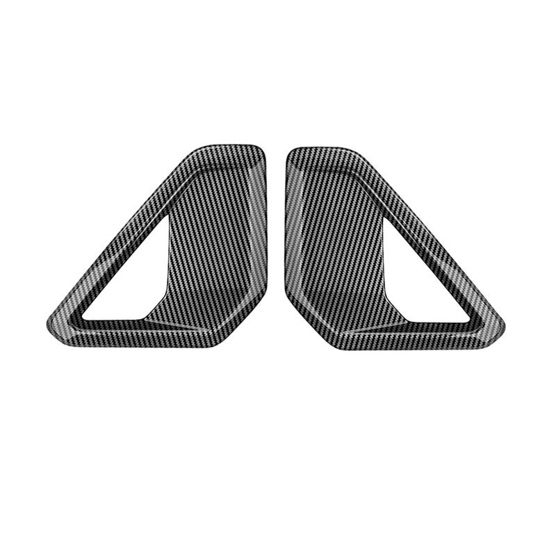 Car Front Fog Lamp Light Cover Trim For KONA 2024+ Car Trim Parts Carbon Fiber Pattern Carbon Fiber Pattern