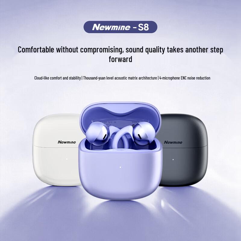 Newmen S8 Open-Ear Bluetooth Earbuds with HiFi Audio