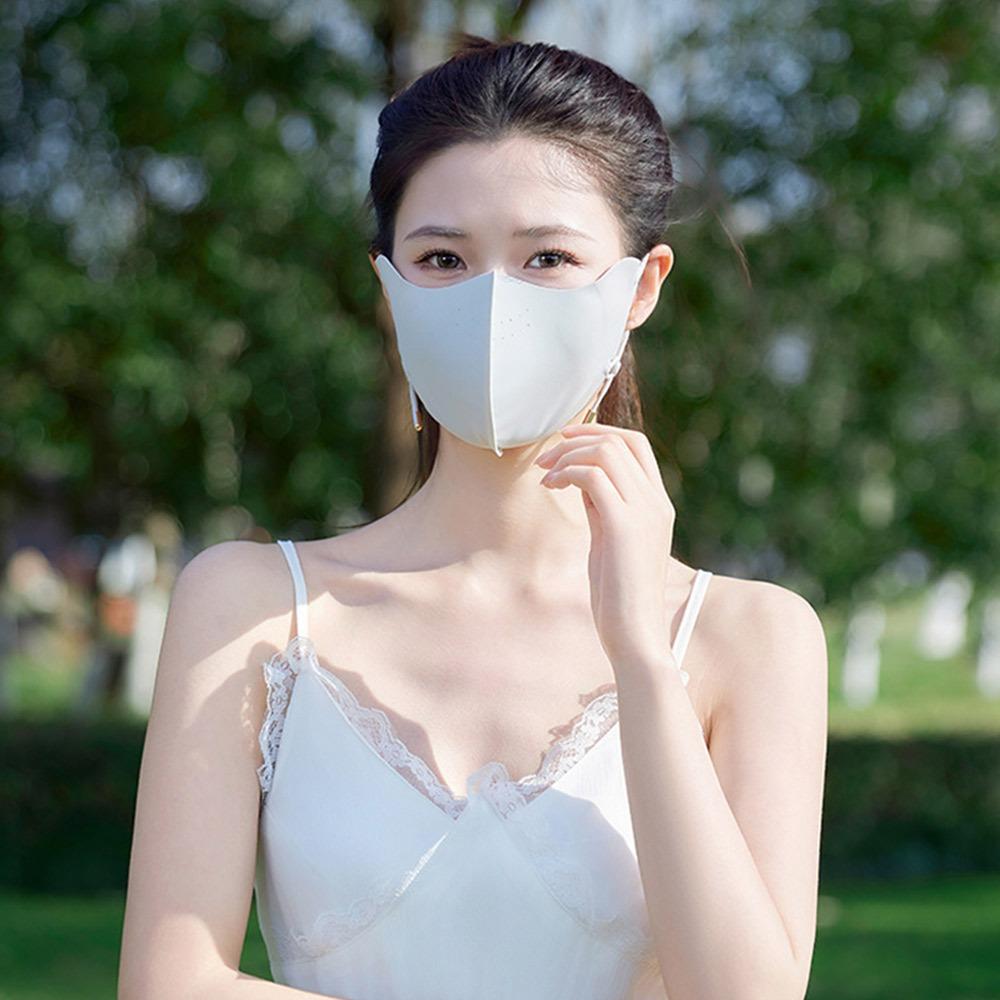 

Sun Protection UV Protection Mask Adjustable Ear Strap Traceless Mask Sunscreen Mask for Women світло-сірого кольору