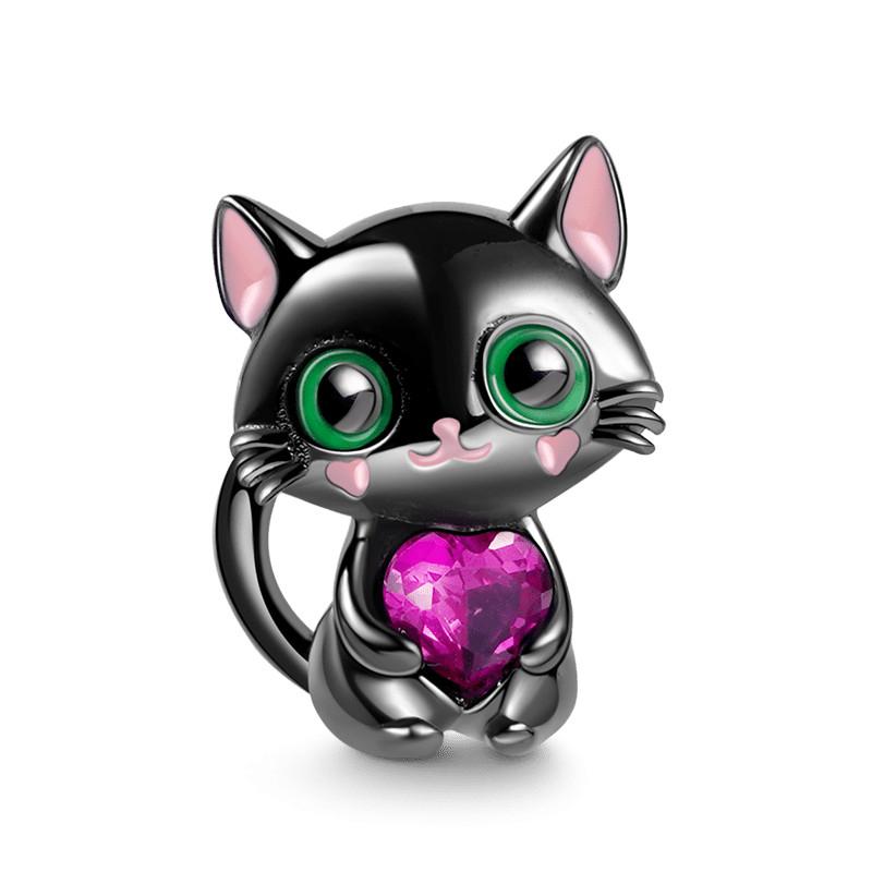 925 Silver Plated Cute Animal Charm Beads DIY Necklace Bracelet Gift Enamel Dog Panda Penguin Fashion Jewelry