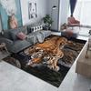 Tiger Drinking Water Printed Carpet for Living Room Bedroom Bedside Bathroom Floor Mat Area Rugged Sofa Mat Home Decor