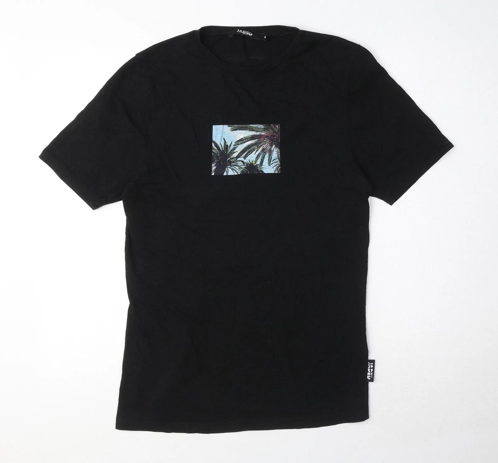 Jaded London Mens Black Cotton blend T-Shirt Size S S