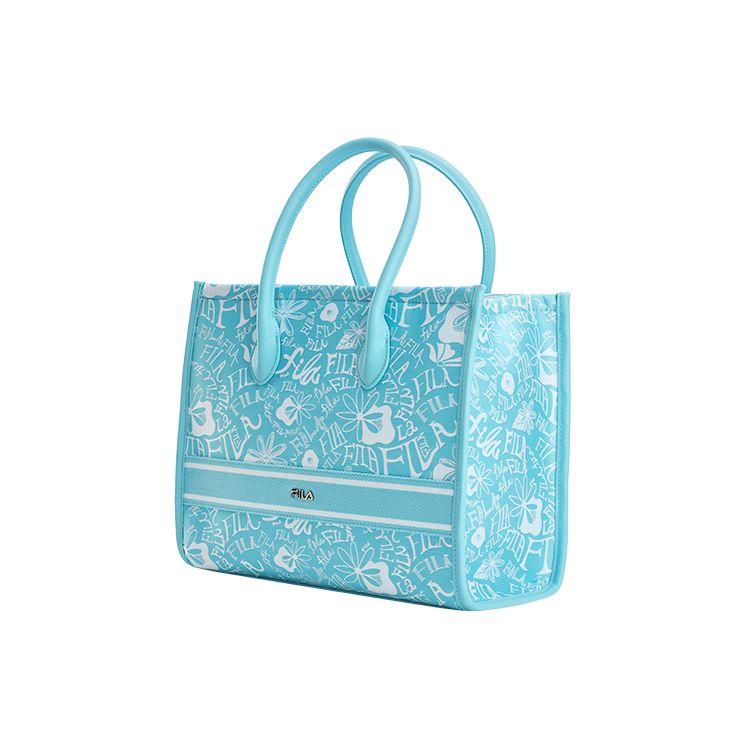 FILA Fashionable Elegant Versatile Commuter PU Tote Bag Women bags Blue F13W224167F-LB