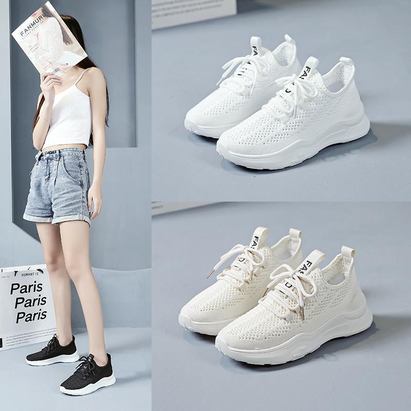Women's shoes 2025 new summer mesh versatile breathable thin women's little white shoes summer running sneakers H01