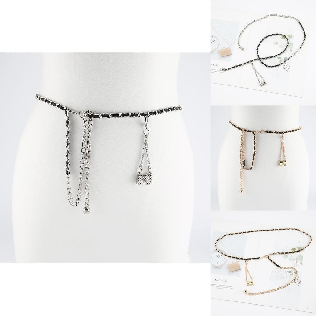 Gold Silver Metal Body Chain Waist Women Fashion Accessory For Dresses And Outfits