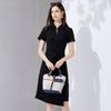 High-end Irregular POLO Collar Dress