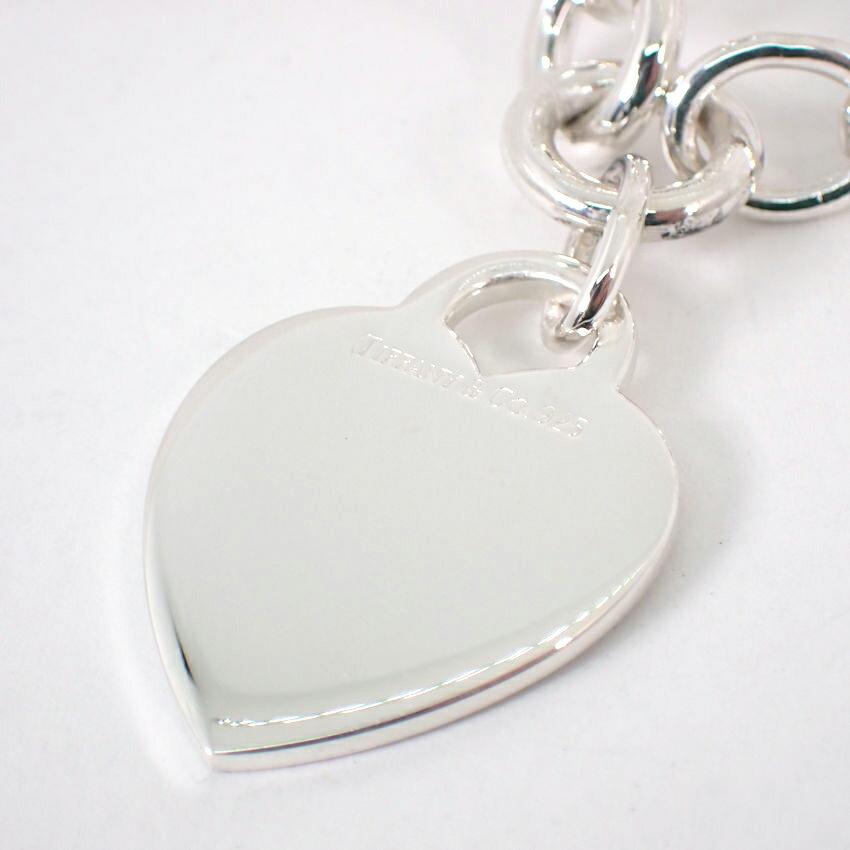 [Used] TIFFANY/Tiffany 925 Heart Tag Bracelet/j62-2
