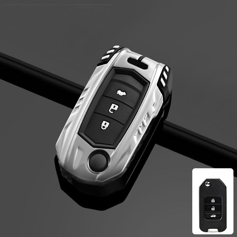 

Zinc Alloy Key Cover Case 360 Degree Full Protect For Honda CivIc HRV CRV XRV Crider Odyssey 2015-2018 Remote Key Protection