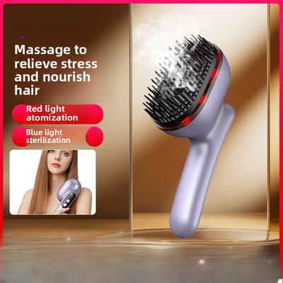 New Head Massager, Red Light Essence Atomizing Vibration Scalp Hair Care Hair Growth Comb, Hair Health Electric Massage Comb