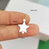 1 Piece Stainless Steel Pendant Charm Heart Rose Shell Star Sun Butterfly Bow Flower Red Gold Custom Necklace