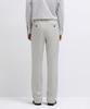 MUSINSA STANDARD Semi-Wide Hidden Banding Slacks [Dusty Cream]