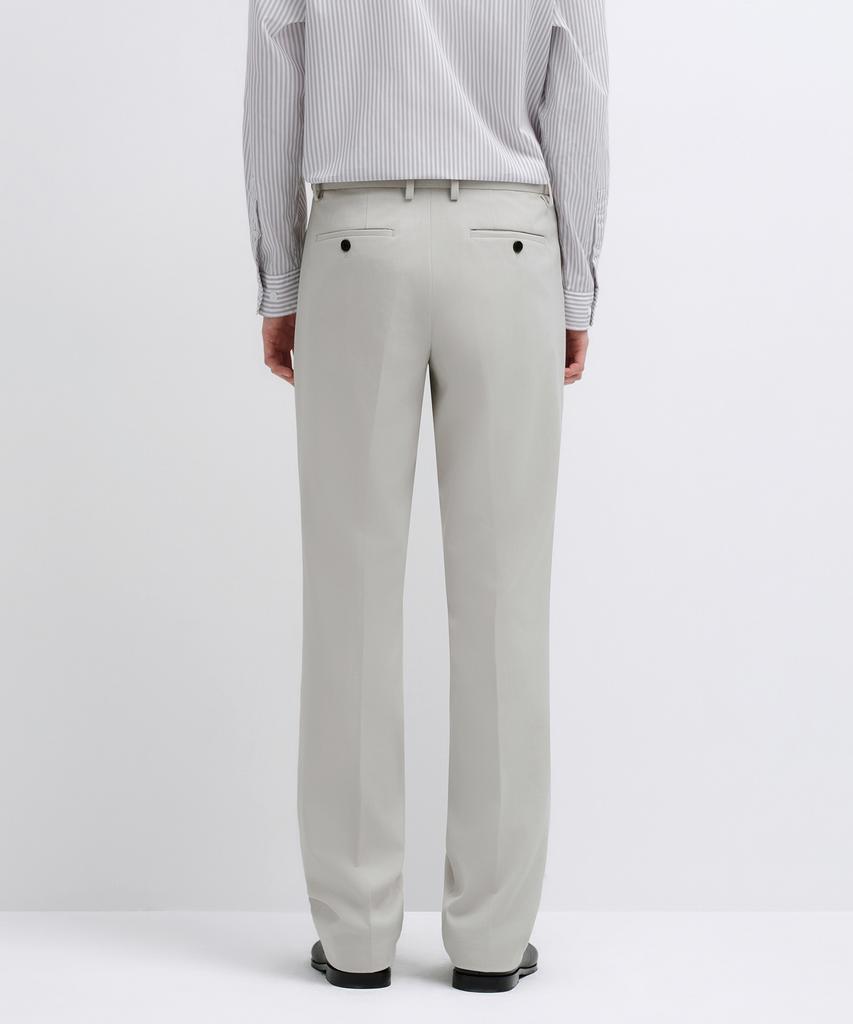 MUSINSA STANDARD Semi-Wide Hidden Banding Slacks [Dusty Cream]
