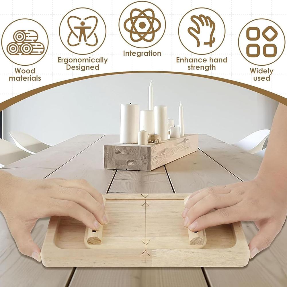 Wooden Finger Exerciser Finger Competition Board Portable Finger Strengthener Wrist Strength Trainer Climbers Training Equipment