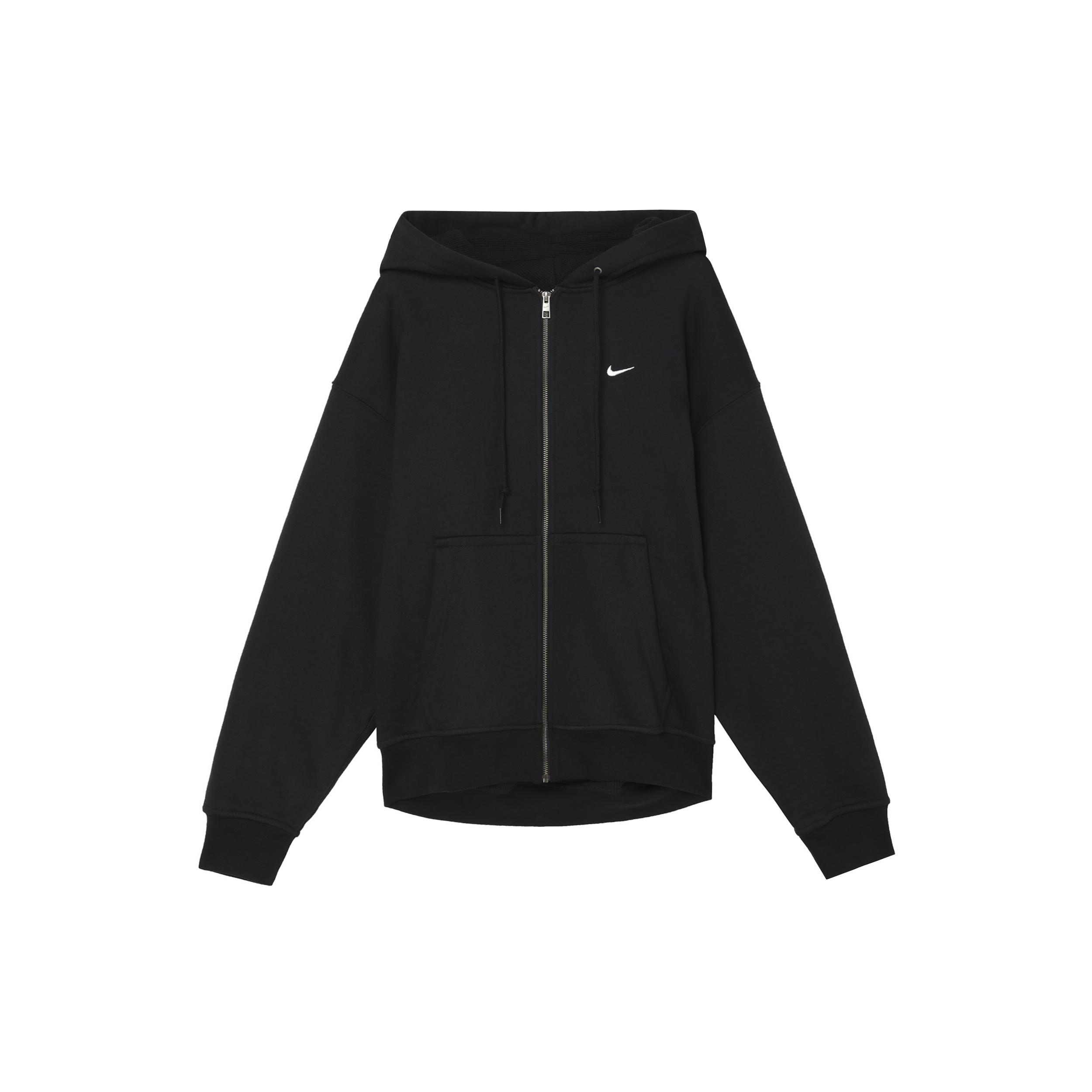 Nike Solo Swoosh Thermal Full-Zip Hoodie Black White Men s FZ1165-010 XL