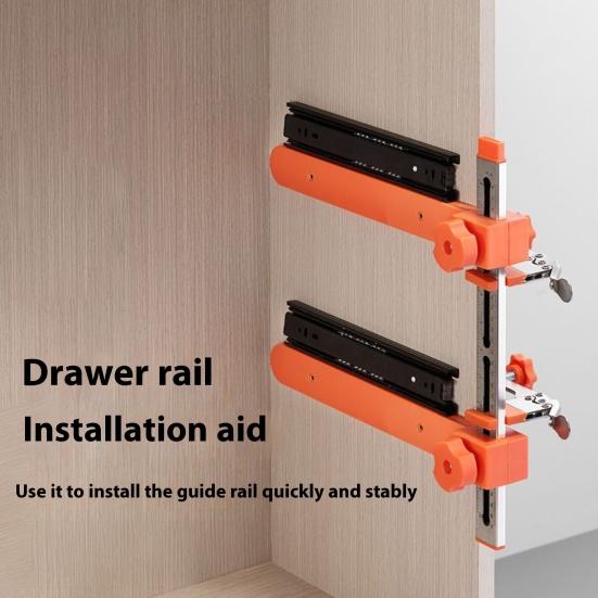 Drawer Slide Jig with Toggle Clamp Magnetic Arm Design Wide Application Fast Accurate Installation Precision Cabinet Drawer Jig Tool