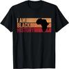 I AM BLACK HISTORY Vintage Retro Black Month History T-Shirt