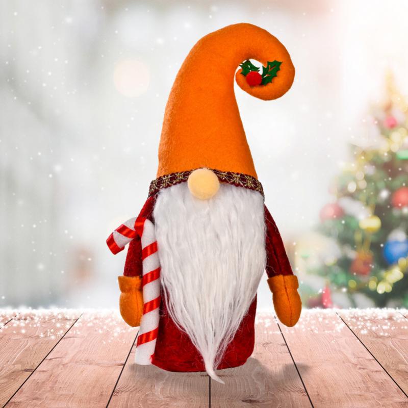 Christmas Pendant Knitted Plush Gnome Doll Decoration Christmas Tree Wall Hanging Ornament Holiday Home Decor Gift Sitting Toy