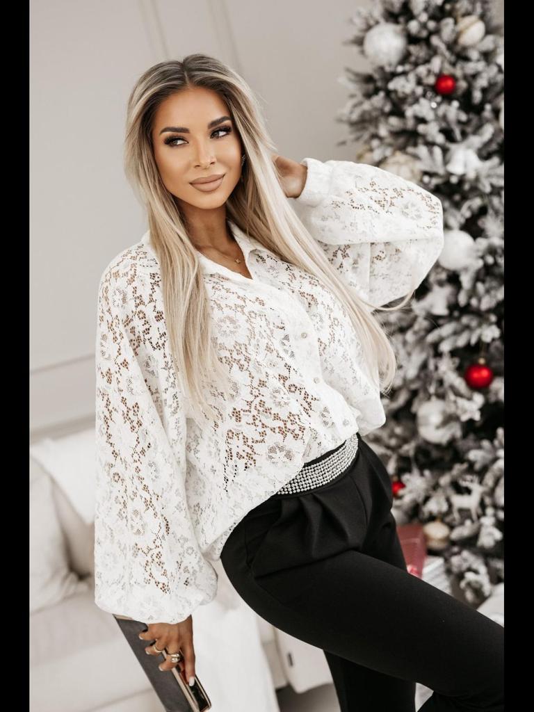 Frühlings Europäisches & Amerikanisches Damen Sexy Spitzenhemd