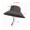 Spring Summer Outdoor Large Brim Sunscreen Hat Women Can Wear Ponytail Fisherman Hat Mountaineering Camping Sun Hat