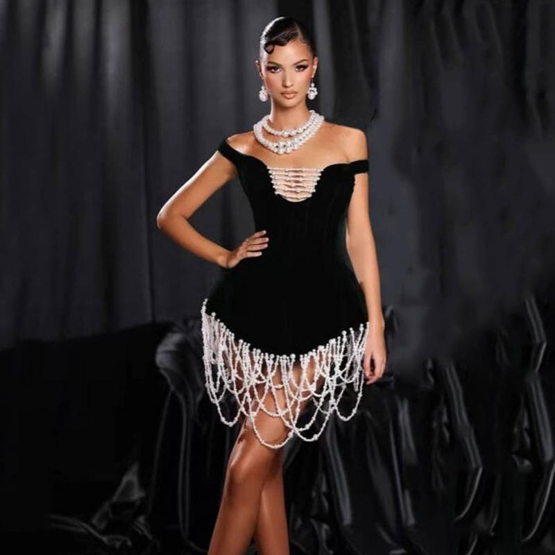New Sexy Tight Bandage Dress Hem Elegant Temperament Dress Skirt European and American Slim Hip Skirt Women's Clothing