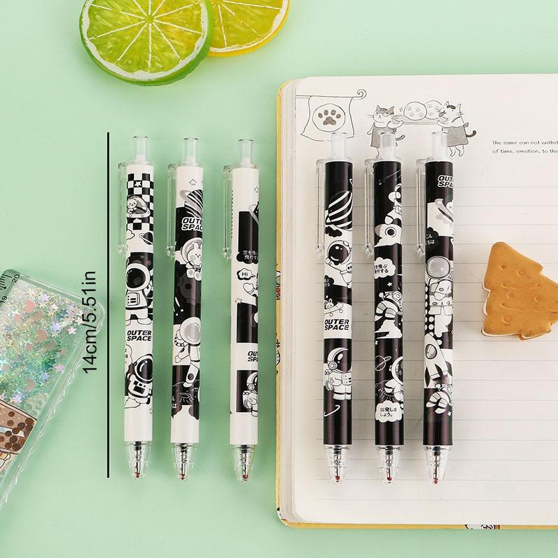 1Pc Cute Gel Pen Creative Cartoon Astronaut Press Office School Supplies Stationery Funny Pens Students Writing Supplies Stationery