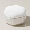 1pc Orthodontic Retainer Braces Storage Box Invisible Braces Storage Box Portable Dentures Cleaning Box Braces Storage Container