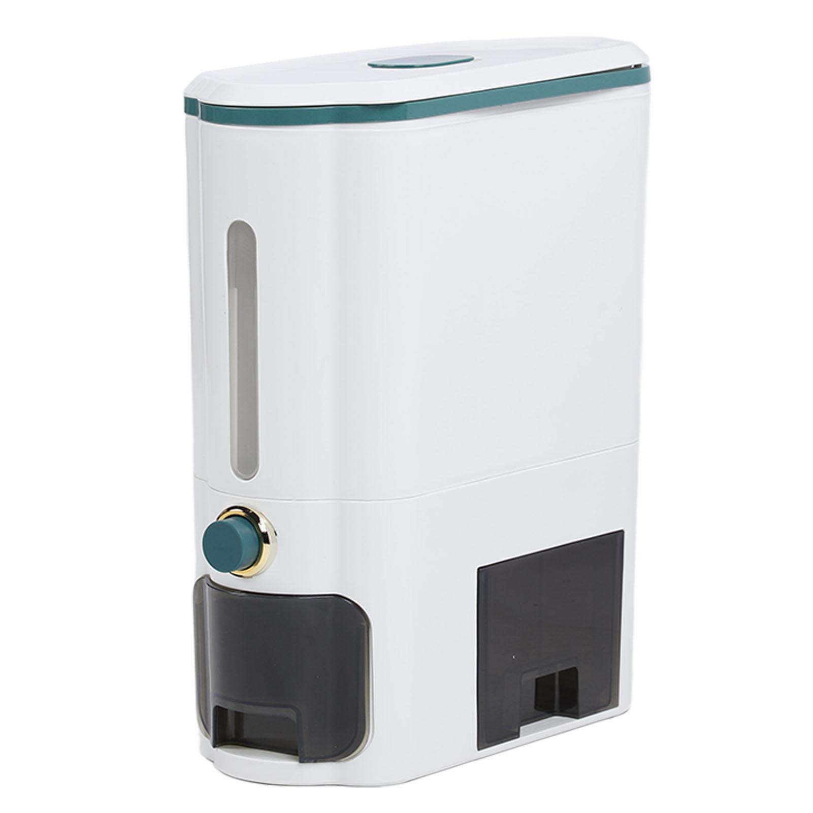 Rice Dispenser with Lid PP 11kg High Temperature Resistance Press Type  ed Rice Storage Container for Grains Beans