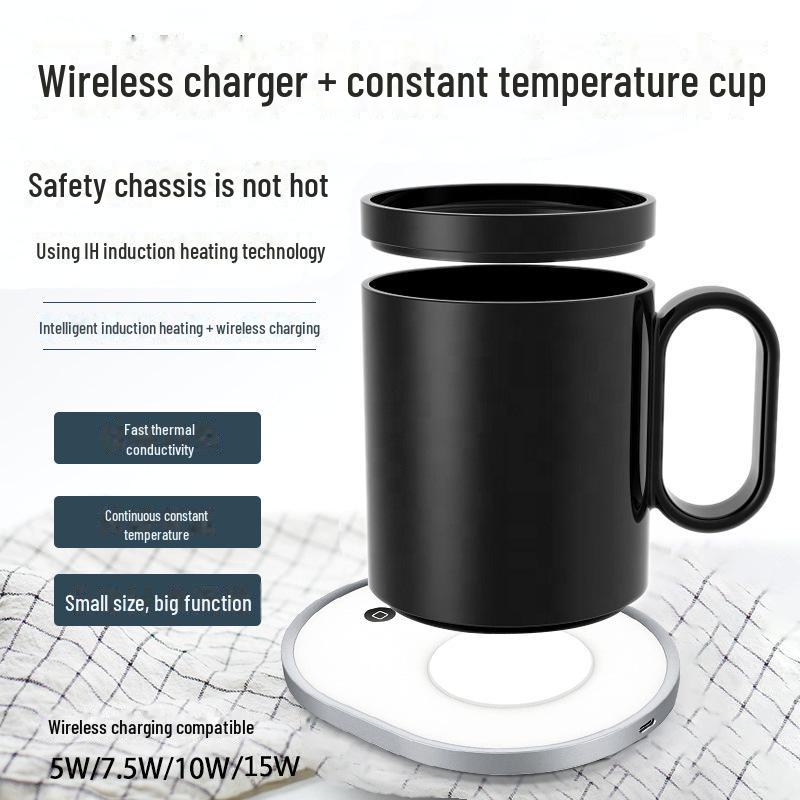 Smart Heated Insulation Mat: Wireless Ceramic Cup Warmer with Fast Heat and Constant Temperature Control