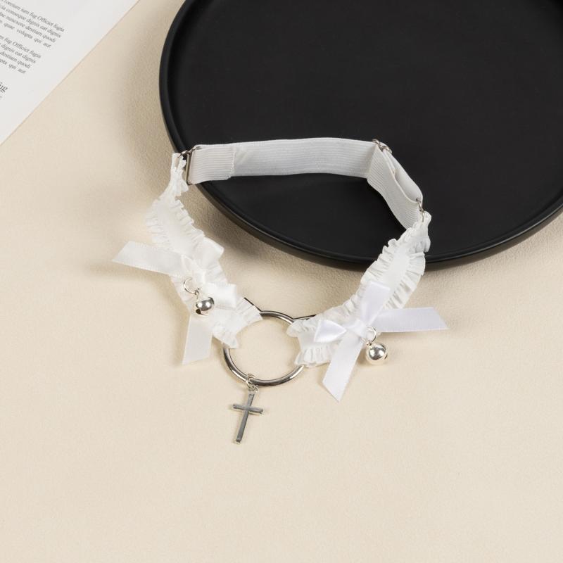 1 Stück Rollenspiel Beinring Punk Spitze Schmetterlingsknoten Katzenförmige Glocke Oberschenkelring Damen Mode Schmuck Accessoire Bein Strumpfhalter