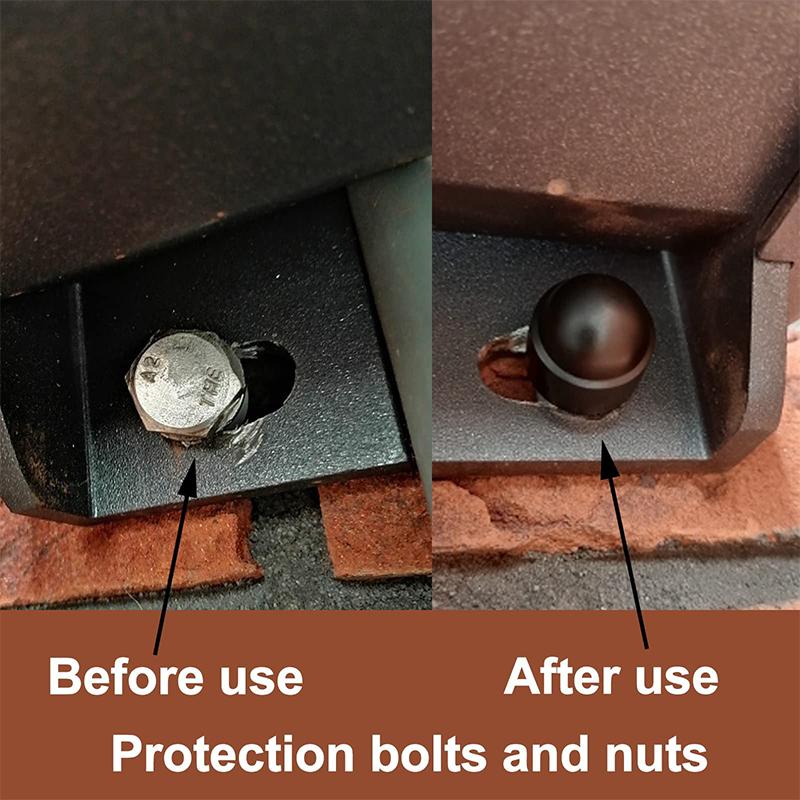 100pcs Screw Protection Cap Cover Bolt Nuts M6 M8 M10 M12 Exposed Hexagon Plastic Front Rear Door Deco for Car Motorcycle