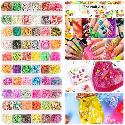 Nail Art Weiche Tonblattsatz Nail Art Pailletten Weiches Tonblatt 12 Gitter 6 Gitter Set Nail Art Schmuckstücke Gemischt