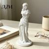 Matte White Resin Sculpture 3D Printed Minimalist Goddess Sculpture, Retro European Armless Statue, Classical Artistic Gift for Birthday Art Figurine