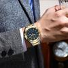 POEDAGAR Fashion Brand Men Wristwatch Stainless Steel Waterproof Luminous Male Watch Date Week Men's Watches Quartz Reloj Hombre