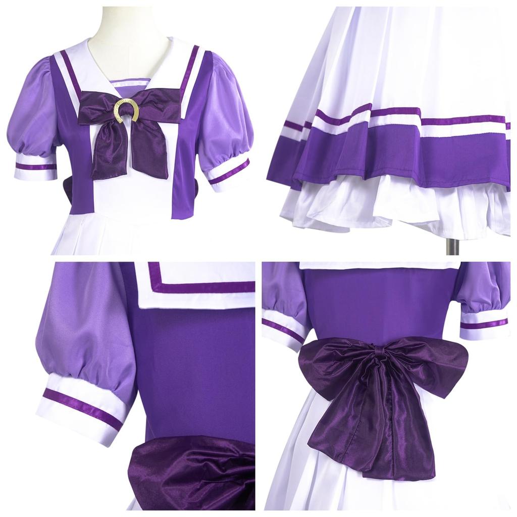 COSSA Uma Musume Cosplay Training School Short Pretty Derby Cosplay Costume, Uniform, Sleeve, Costume, Halloween, Christmas, (Size L)