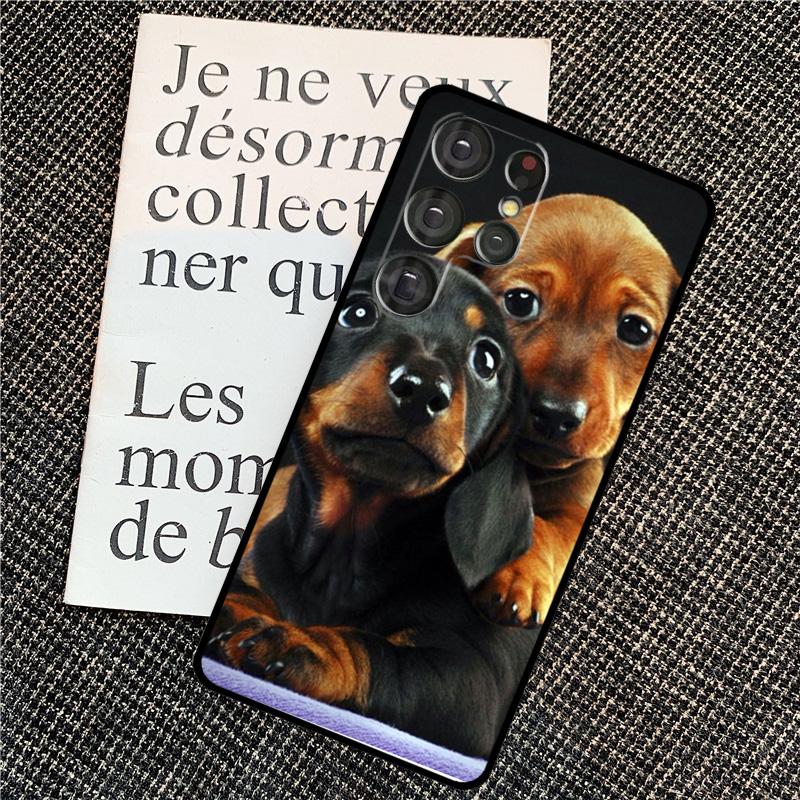 Teckel Dackel Dachshund Dog Case For Samsung Galaxy S25 Ultra S20 S21 S22 S23 S24 Ultra S9 S10 Plus S25 FE Back Cover