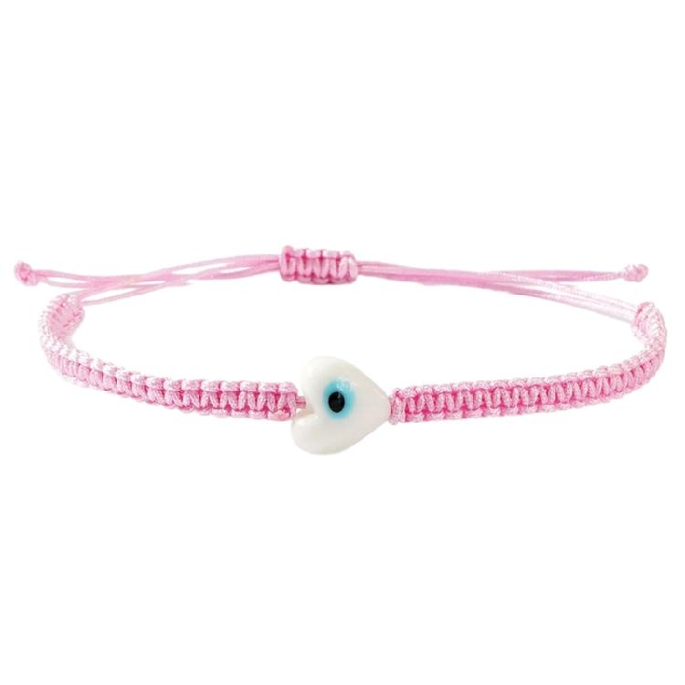 Elegant Braided String Wristband With Spiritual Eye Symbol Versatile Layering Jewelry for Everyday Outfits