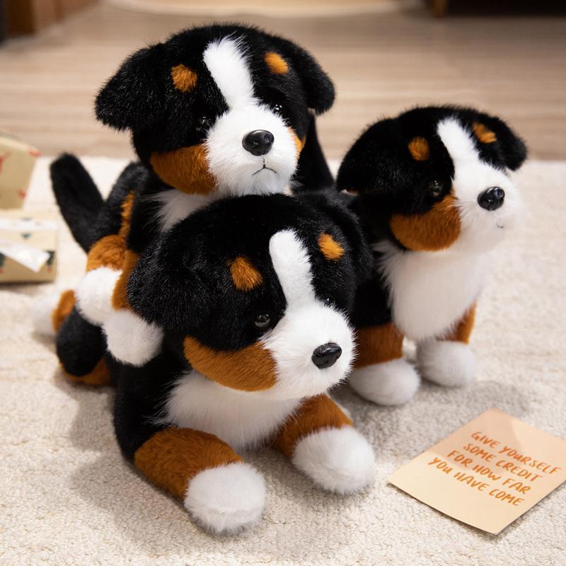 Realistisches Berner Sennenhund Welpen Plüschtier Weiches Flauschiges Kuscheltier Ideale Heimdekoration Sofa Schreibtisch Geschenk Für Mädchen