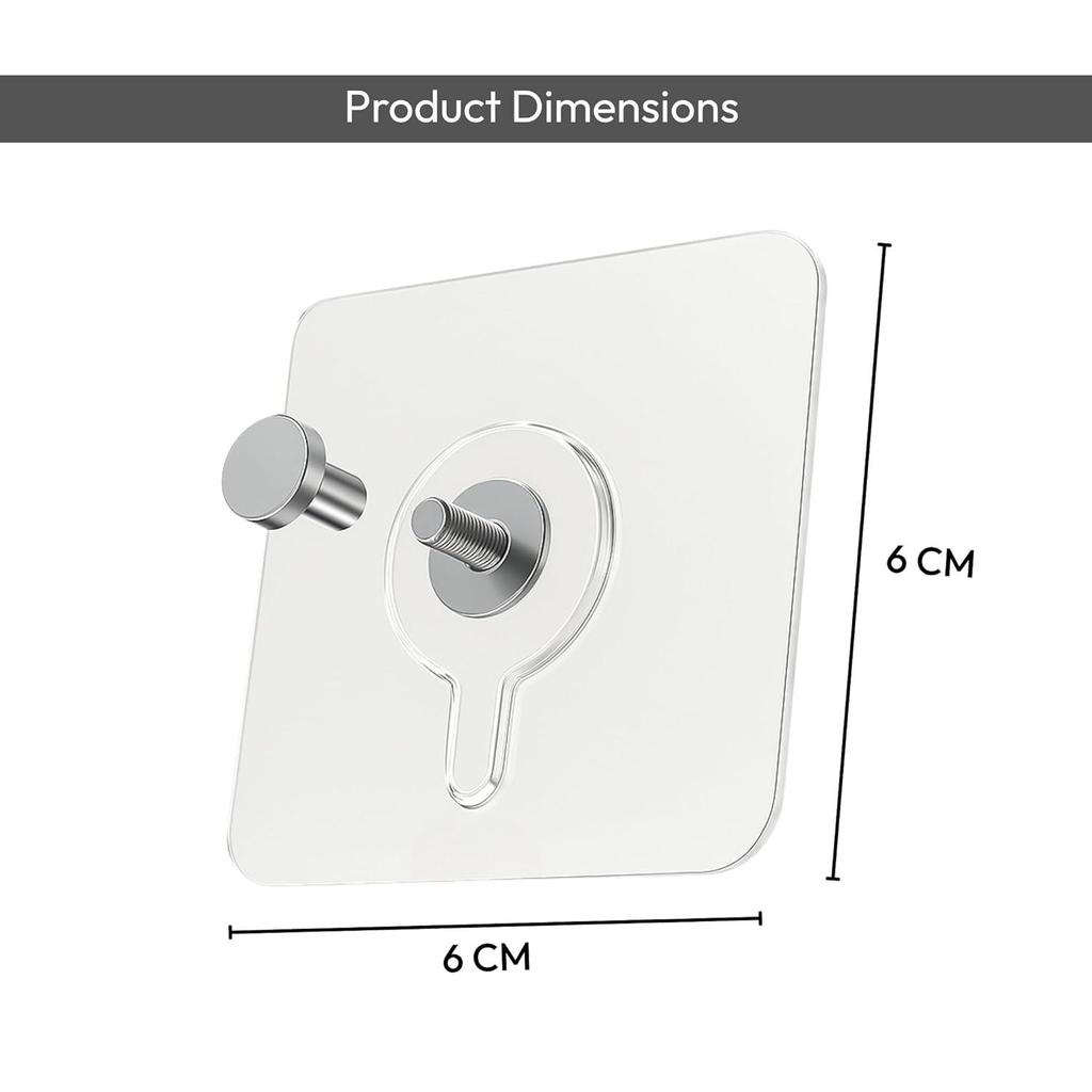 Bilderrahmenhaken für die Wand ohne Bohren, 10er-Pack selbstklebende Haken für die Wand, hochbelastbar, stark, nagelfrei zum Aufhängen