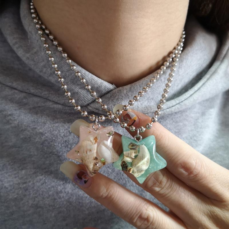 Korean Exquisite Retro Flower Love Heart Beaded Necklace For Women Personality Simple Cool Clavicle Chain Fashion Jewelry