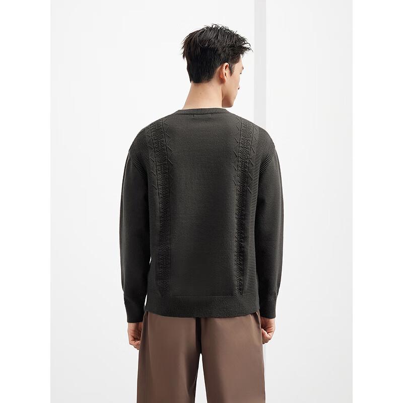 GXG Herren Lockerer Rundhals-Strickpullover