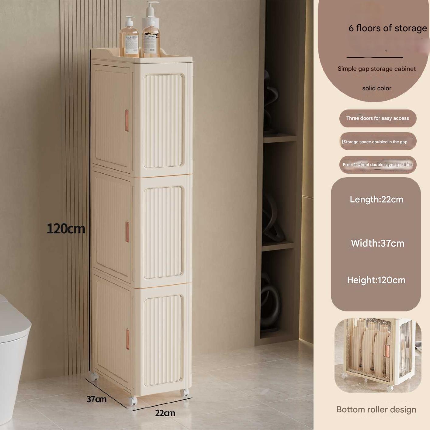 

Шкаф для хранения в ванной комнате 2/4/6 уровней Шкаф для хранения в туалете Стеллаж для хранения в ванной комнате Шкаф для хранения на кухне 6 layers жёлтый