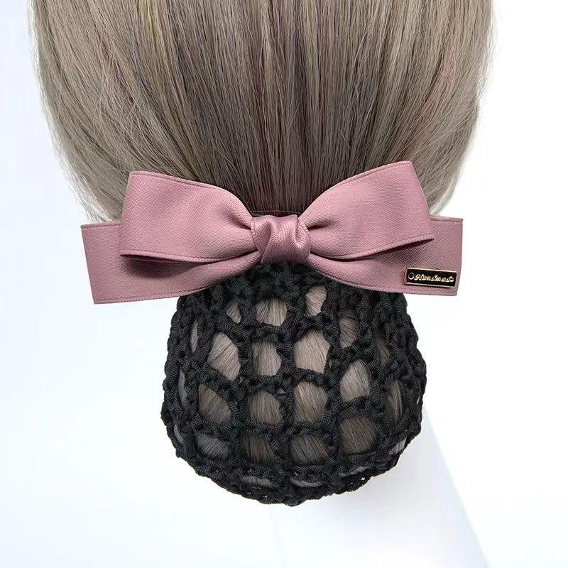 Professional Hair Net Bowknot Clip for Nurses and Flight Attendants