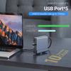 15 in 1 USB C HUB Docking Staion Multi-port Type C Thunderbolt Wtih USB 3.0 HDMI PD 100W RJ45 SD/TF Audio 3.5 for Macbook Laptop