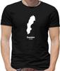 Country Silhouettes Sweden Unisexs Tshirt Stockholm Swedish Gamla Stan