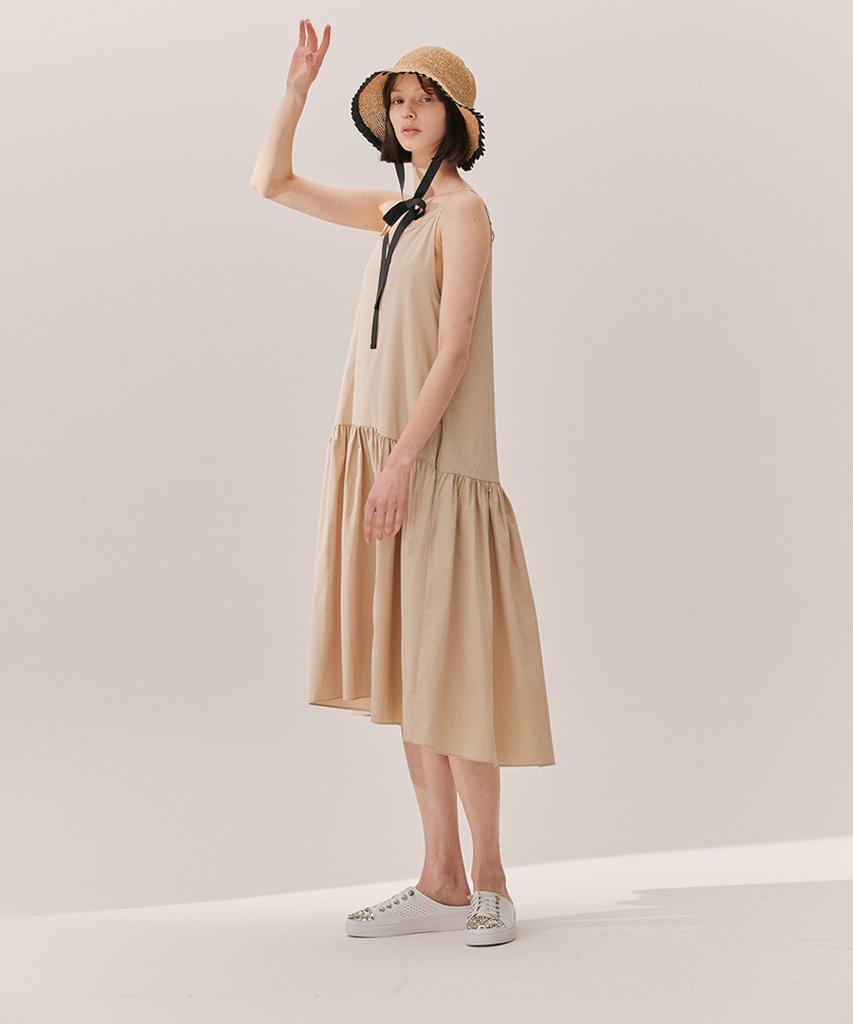 CETU Sleeveless Dress Beige