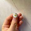 Cute Sunny Side Up Egg Ring For Women Oil Drip Fried Egg Adjustable Open Ring Handmade Jewelry Unisex Accessories Creative Gift