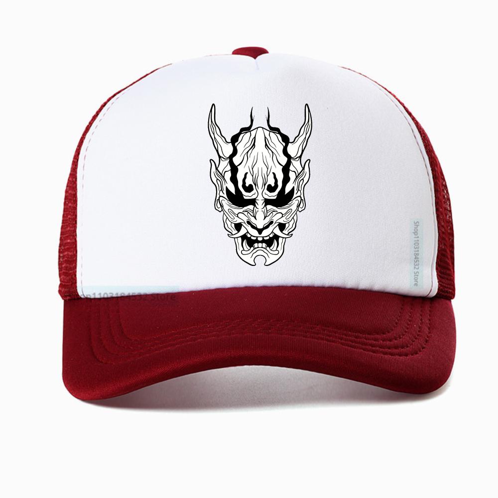 Devil Graphics Baseball Cap Unisex Fashion Outdoor Adjustable Summer Mesh Breathable Trucker Hat Sports