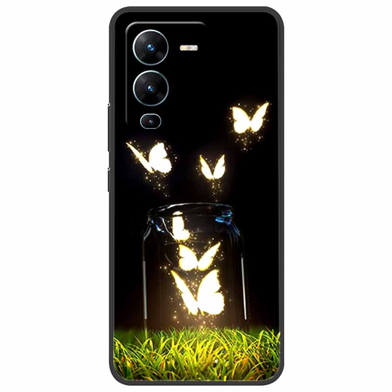For Vivo V25 Pro Case V2158 Soft Silicone TPU Phone Cover For Vivo V25 Pro 5G Case Shockproof Capa V 25 Pro V25Pro Coque Cool