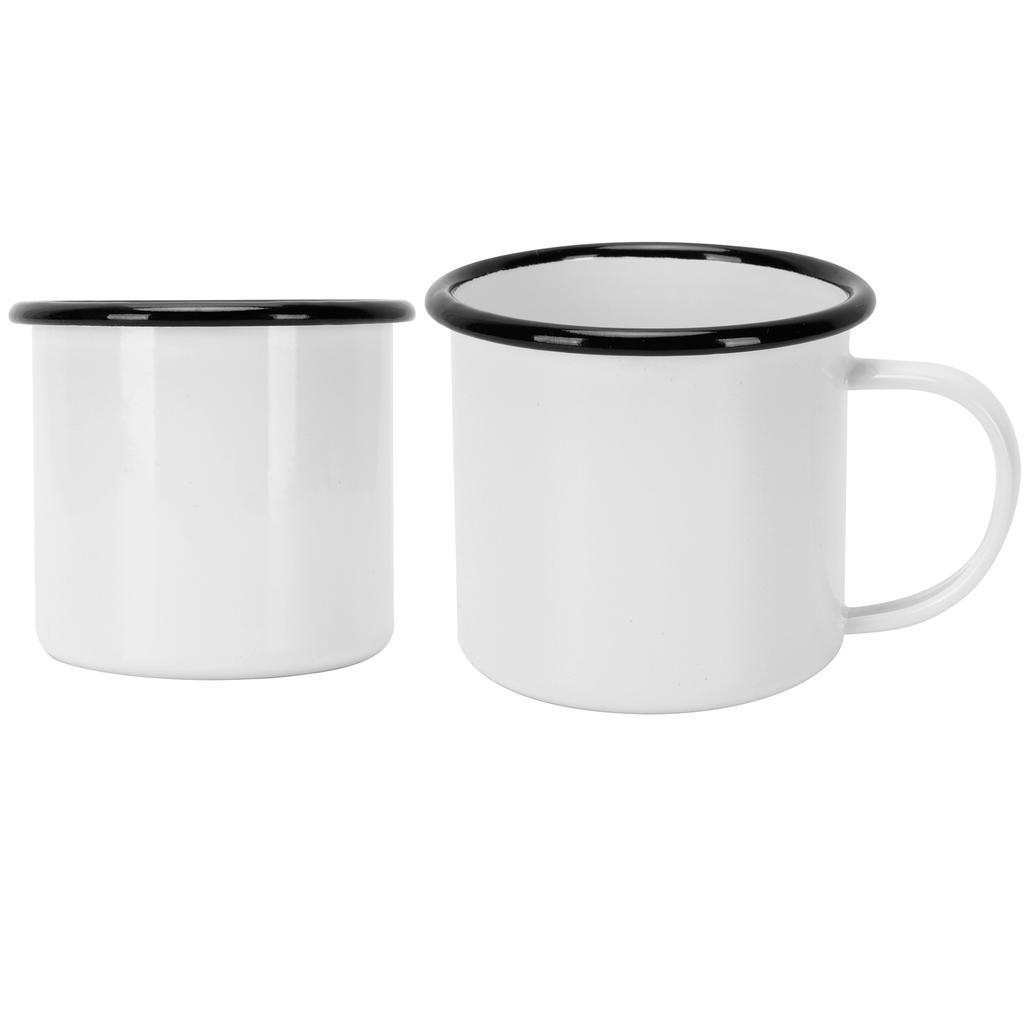 8cm 350ml Enamel Cup Environmentally Friendly Thickened Water Cup for Coffee Wine Water Supplies