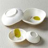 Chinese Style Melamine Sauce Dish Spice Vinegar Soy Oil Bowls Imitation Porcelain Plate Table Decoration Container for Hotel